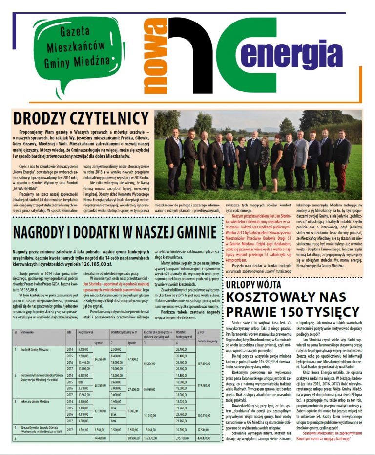 Gazeta Mieszkańców Gminy Miedźna – dostępna ONLINE