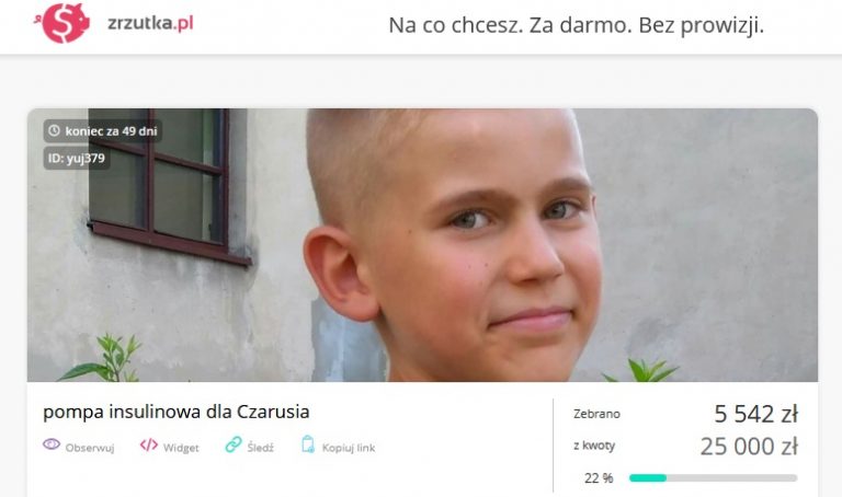 Pomagajmy- Pompa insulinowa dla Czarusia