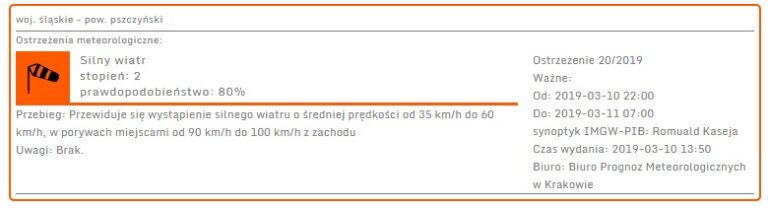 Uwaga, będzie mocno wiało