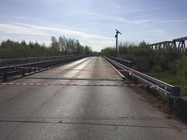 Most „Bronisław” – czasowo zamknięty dla ruchu