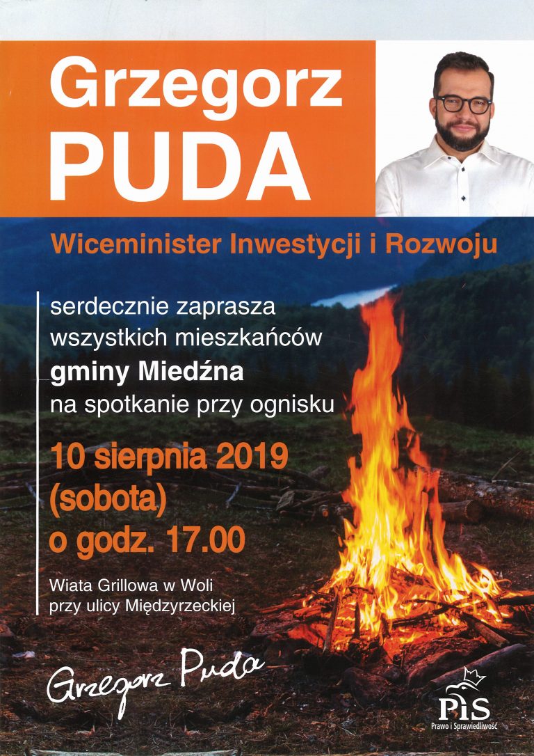 Spotkanie przy ognisku z Wiceministrem Inwestycji i Rozwoju