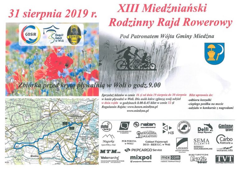 XIII Miedźniański Rodzinny Rajd Rowerowy, od poniedziałku zapisy