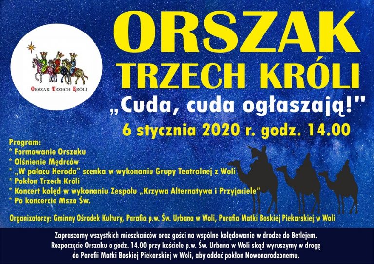 Orszak Trzech Króli przejdzie ponownie ulicami Woli__